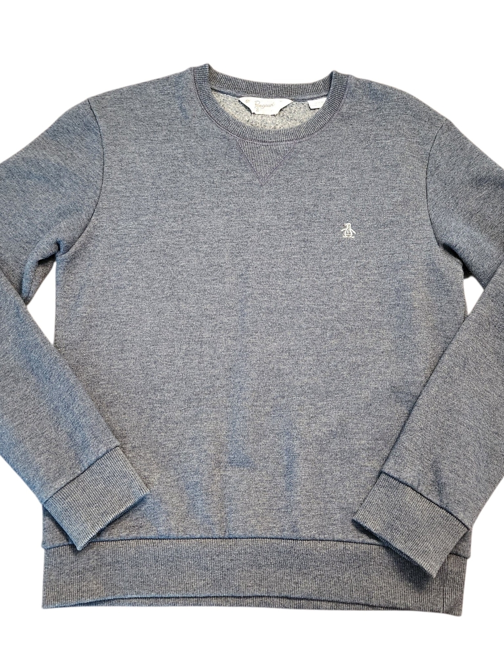 Original Penguin Crewneck Sweatshirt Size Medium Slate Gray Sweater Vintage